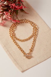 Heliophilia Silver Collar de Metal Dorado